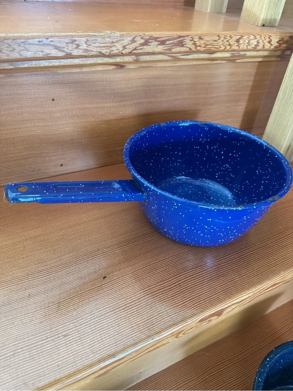 Blue Speckled Enamel Cookware - 3 Pieces